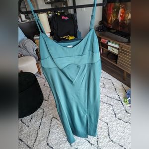 A New Day emerald green spaghetti strap dress, size XXL